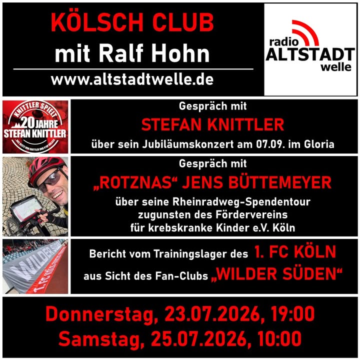 Jens Büttemeyer ist heute Abend um 19 Uhr im Interview mit Radio Altstadwelle. H