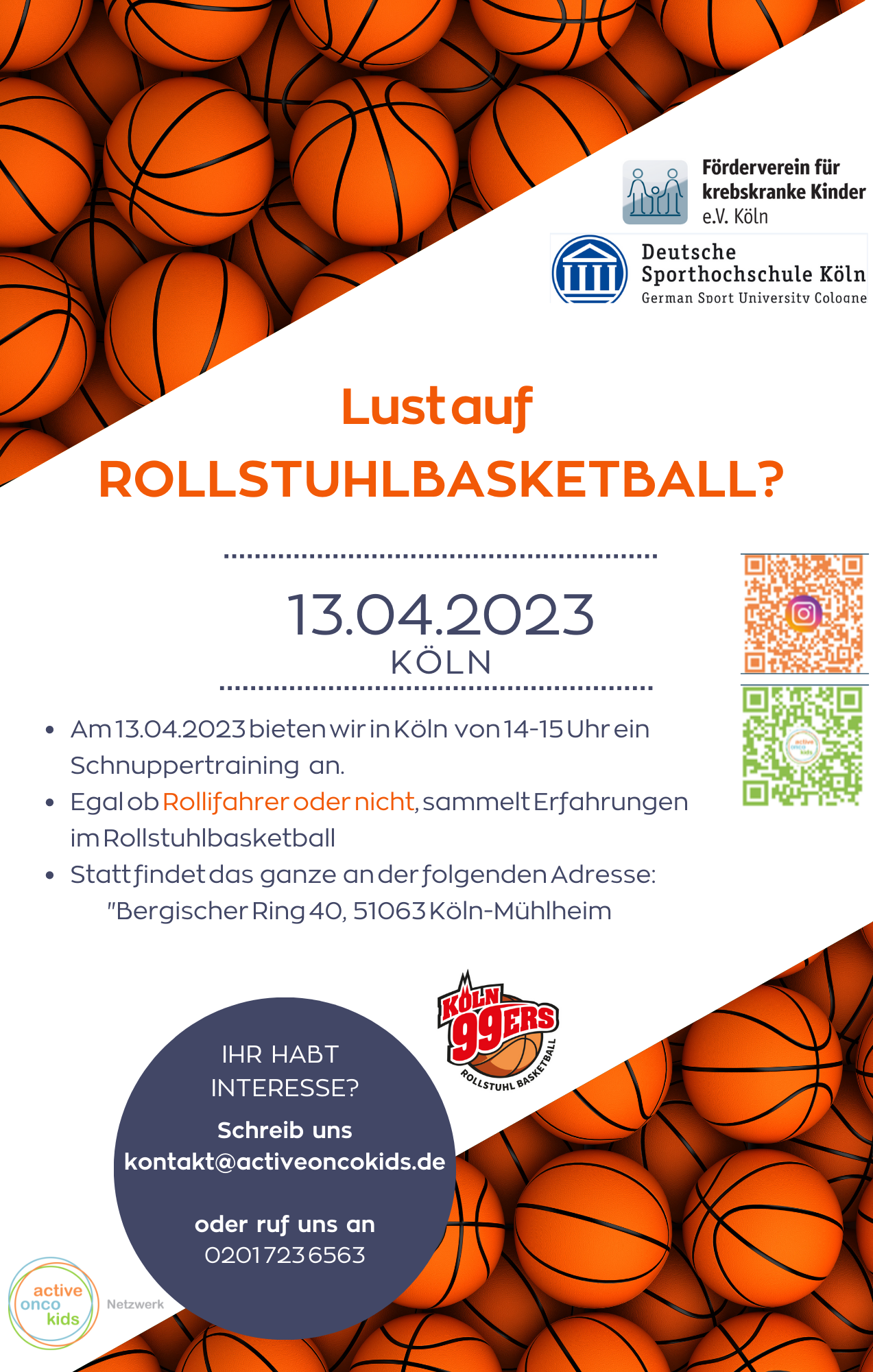 Poster Rollstuhl Baba Schnuppertag
